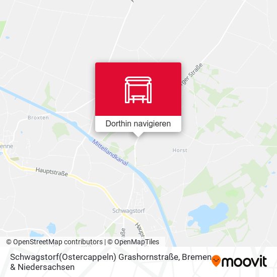 Schwagstorf(Ostercappeln) Grashornstraße Karte