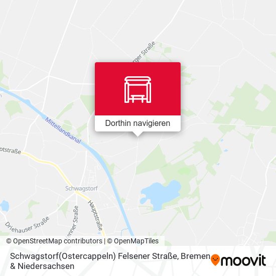 Schwagstorf(Ostercappeln) Felsener Straße Karte