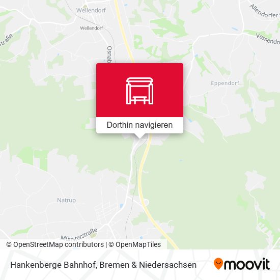 Hankenberge Bahnhof Karte