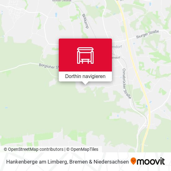 Hankenberge am Limberg Karte