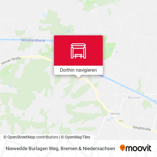 Niewedde Burlagen Weg Karte