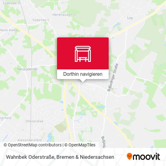 Wahnbek Oderstraße Karte