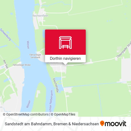 Sandstedt am Bahndamm Karte