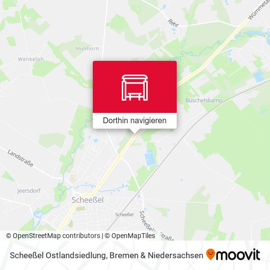 Scheeßel Ostlandsiedlung Karte