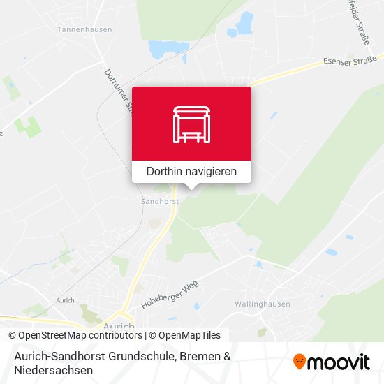 Aurich-Sandhorst Grundschule Karte