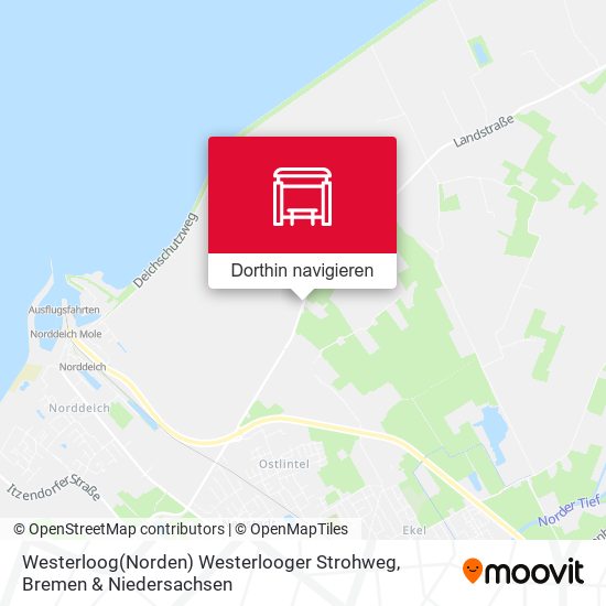 Westerloog(Norden) Westerlooger Strohweg Karte