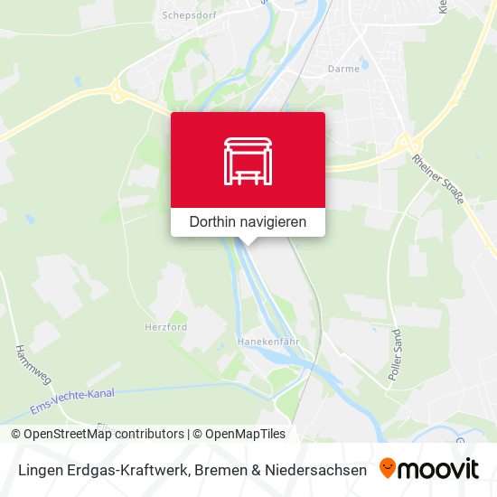 Lingen Erdgas-Kraftwerk Karte