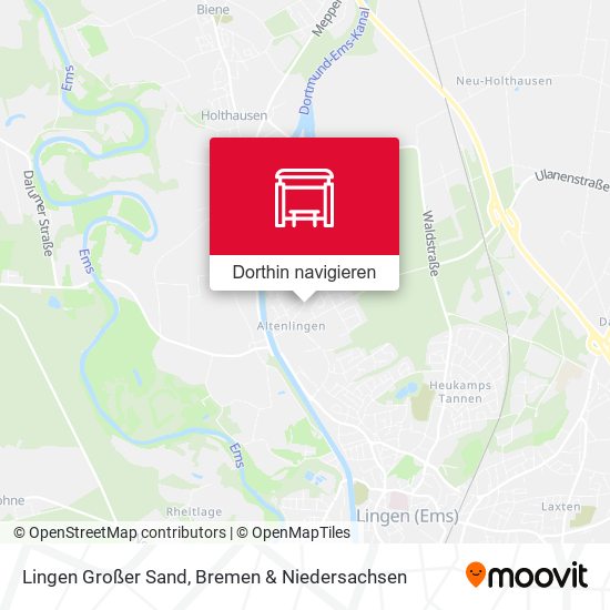 Lingen Großer Sand Karte