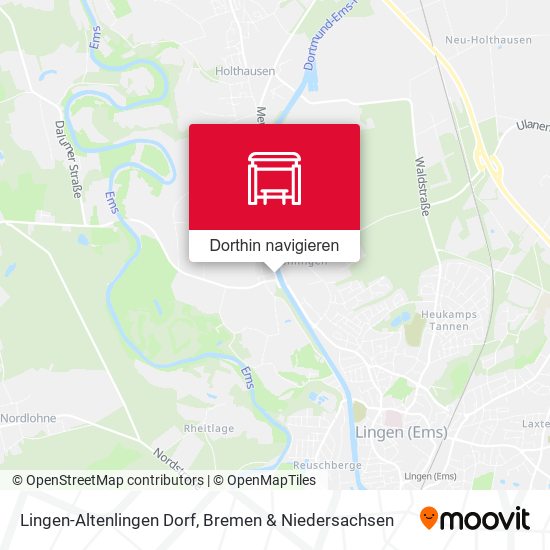 Lingen-Altenlingen Dorf Karte