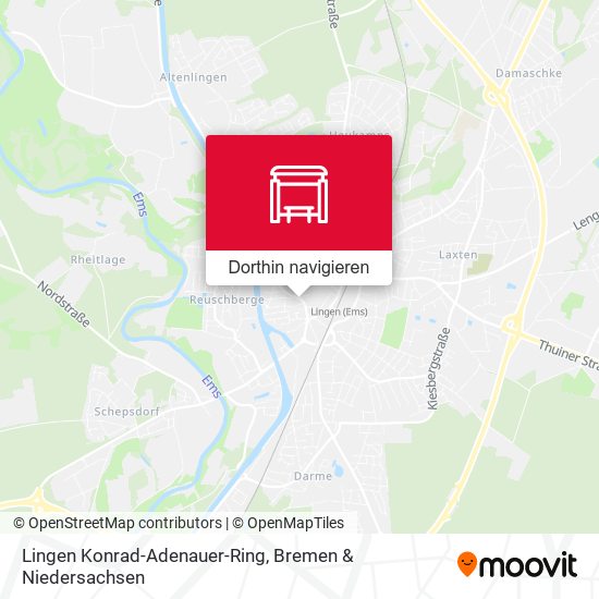 Lingen Konrad-Adenauer-Ring Karte