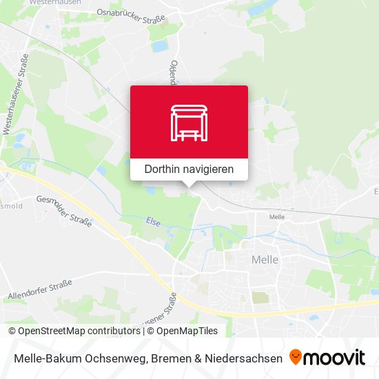 Melle-Bakum Ochsenweg Karte