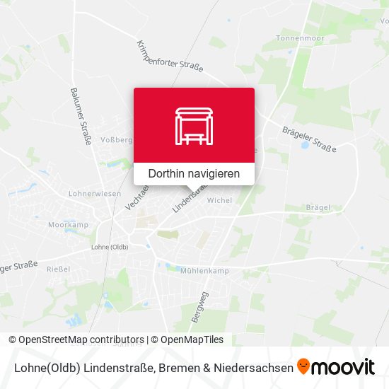Lohne(Oldb) Lindenstraße Karte