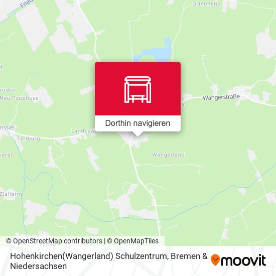 Hohenkirchen(Wangerland) Schulzentrum Karte