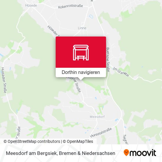 Meesdorf am Bergsiek Karte