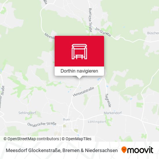 Meesdorf Glockenstraße Karte