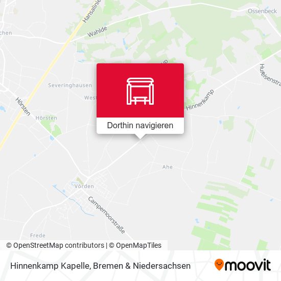 Hinnenkamp Kapelle Karte