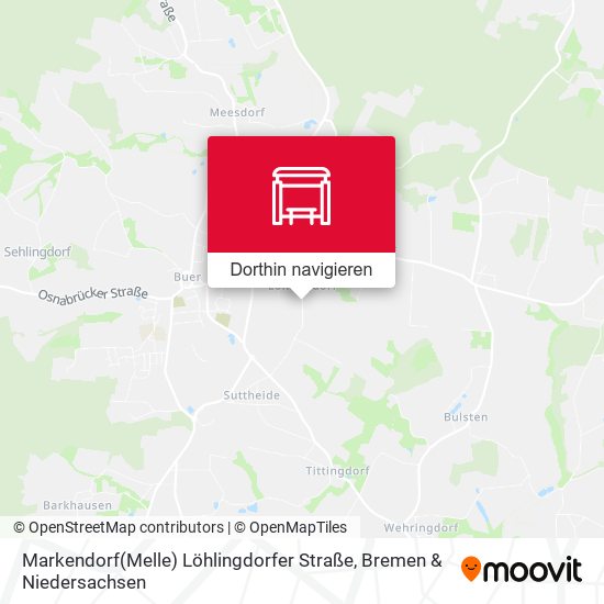 Markendorf(Melle) Löhlingdorfer Straße Karte