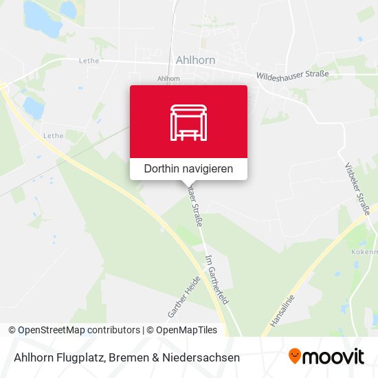 Ahlhorn Flugplatz Karte