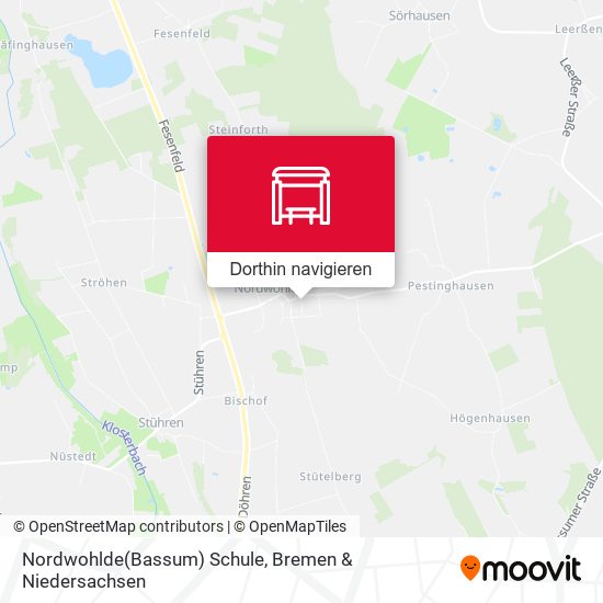 Nordwohlde(Bassum) Schule Karte