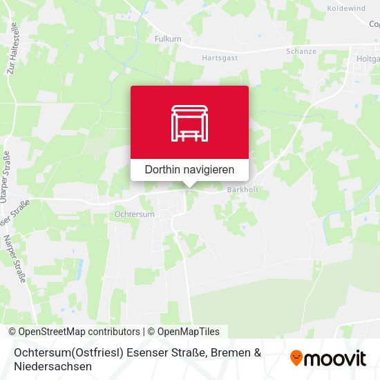 Ochtersum(Ostfriesl) Esenser Straße Karte