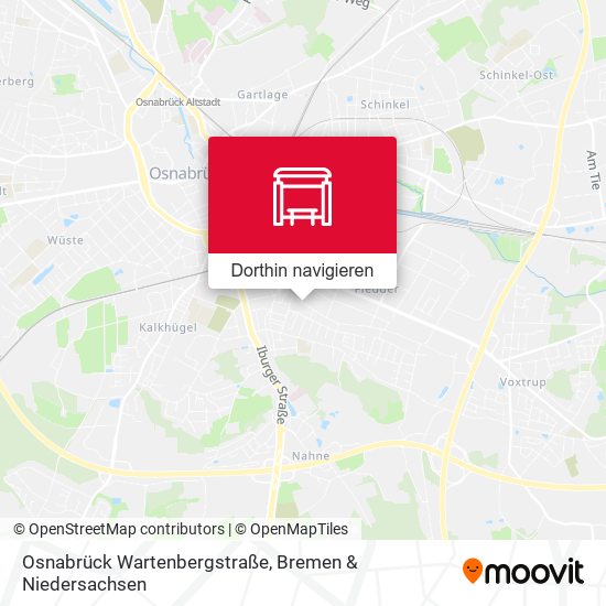 Osnabrück Wartenbergstraße Karte