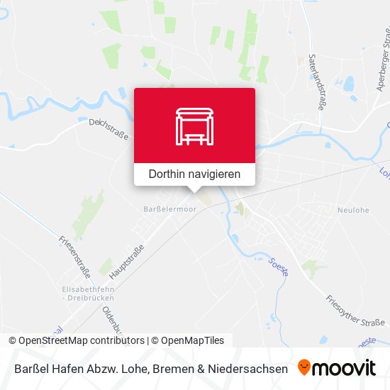 Barßel Hafen Abzw. Lohe Karte