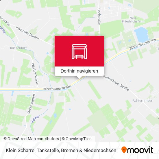 Klein Scharrel Tankstelle Karte