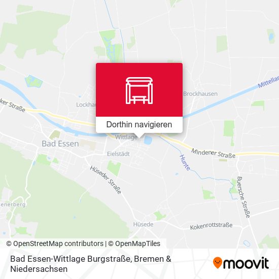 Bad Essen-Wittlage Burgstraße Karte