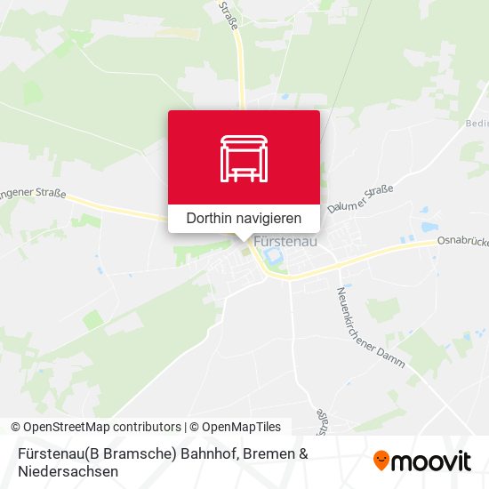 Fürstenau(B Bramsche) Bahnhof Karte