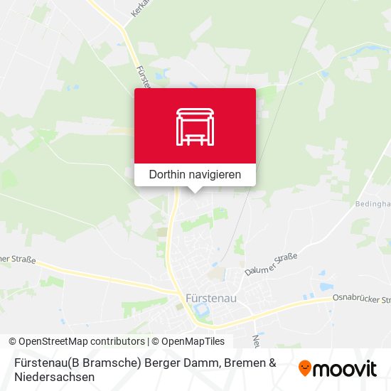 Fürstenau(B Bramsche) Berger Damm Karte