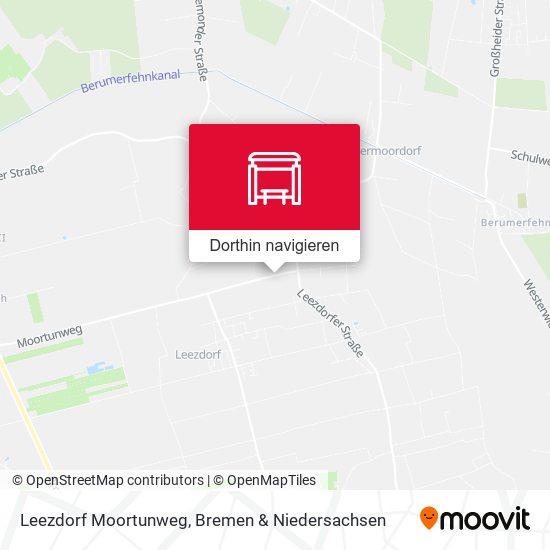 Leezdorf Moortunweg Karte