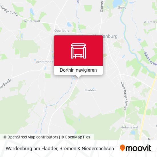 Wardenburg am Fladder Karte