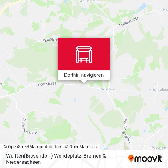 Wulften(Bissendorf) Wendeplatz Karte