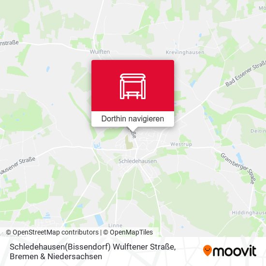 Schledehausen(Bissendorf) Wulftener Straße Karte