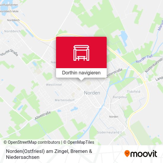Norden(Ostfriesl) am Zingel Karte