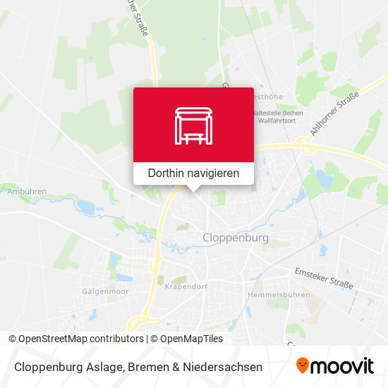 Cloppenburg Aslage Karte