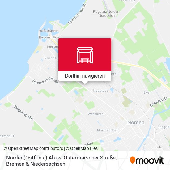 Norden(Ostfriesl) Abzw. Ostermarscher Straße Karte