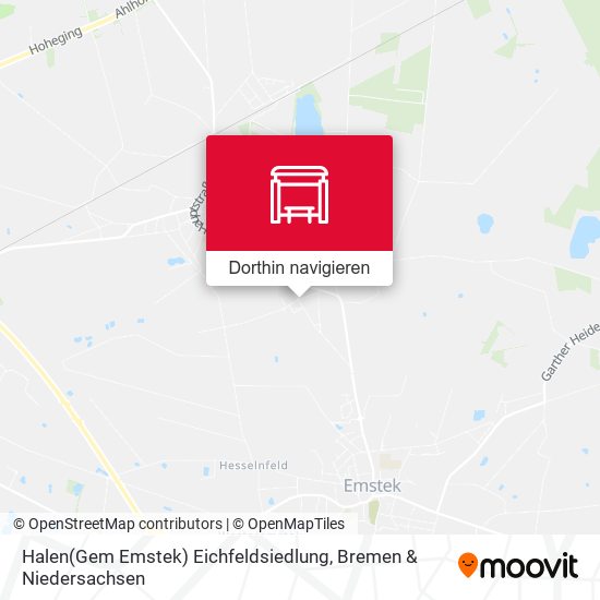 Halen(Gem Emstek) Eichfeldsiedlung Karte