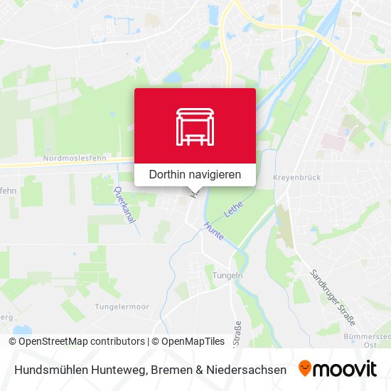 Hundsmühlen Hunteweg Karte