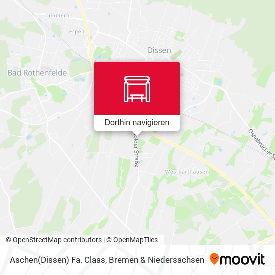 Aschen(Dissen) Fa. Claas Karte