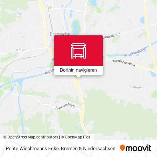 Pente Wiechmanns Ecke Karte
