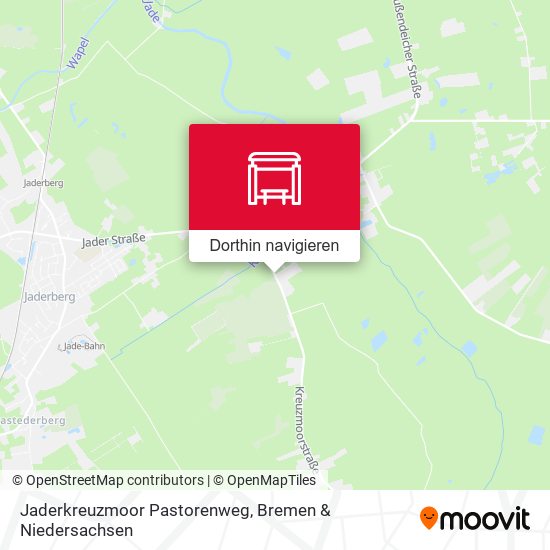 Jaderkreuzmoor Pastorenweg Karte