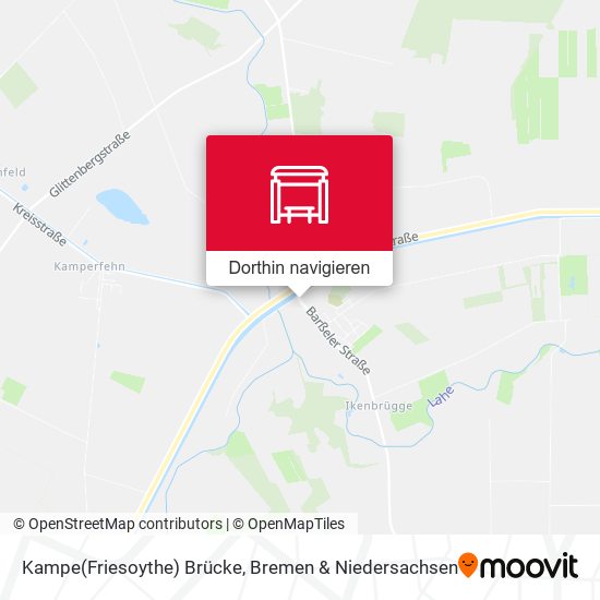 Kampe(Friesoythe) Brücke Karte