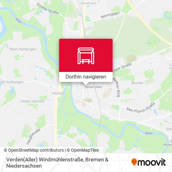 Verden(Aller) Windmühlenstraße Karte