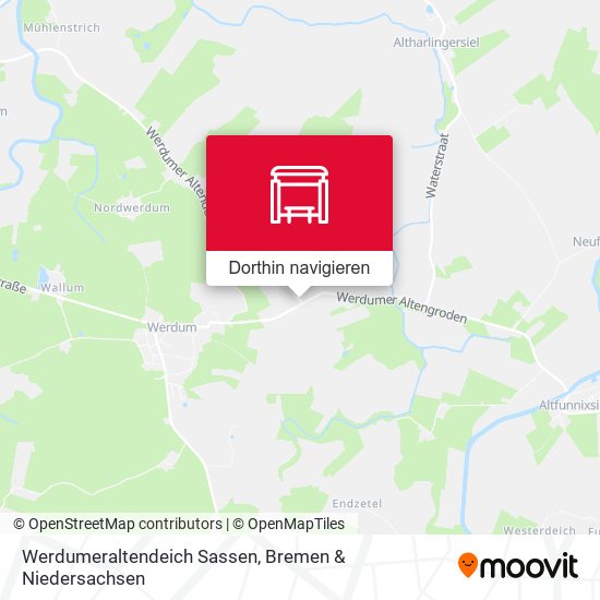 Werdumeraltendeich Sassen Karte