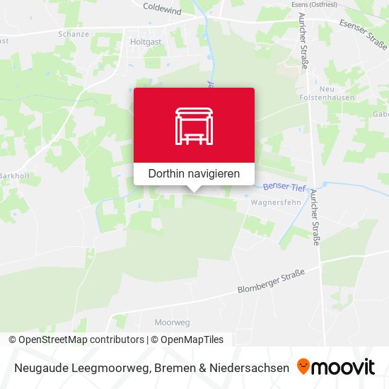 Neugaude Leegmoorweg Karte