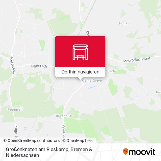 Großenkneten am Rieskamp Karte
