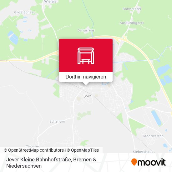 Jever Kleine Bahnhofstraße Karte