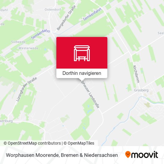 Worphausen Moorende Karte