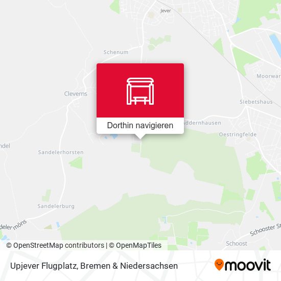 Upjever Flugplatz Karte